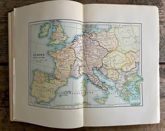 Nice maps of Europe and a very good antique (1926) book on Western history! "The Ordeal of Civilization" by James Harvey Robinson; new ideas
