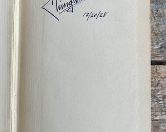 ἲ8ῇフランス語 料理本雑誌ἠὈῒ Antique 1924 Book Owned and Signed by Chingwah Lee (actor