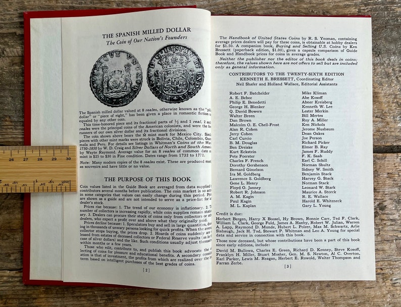Vintage red book in ausgezeichnetem Zustand für Numismatiker A Guide Book of USA Coins 26th edition 1973 schöner Bezug, erschwinglich Bild 5