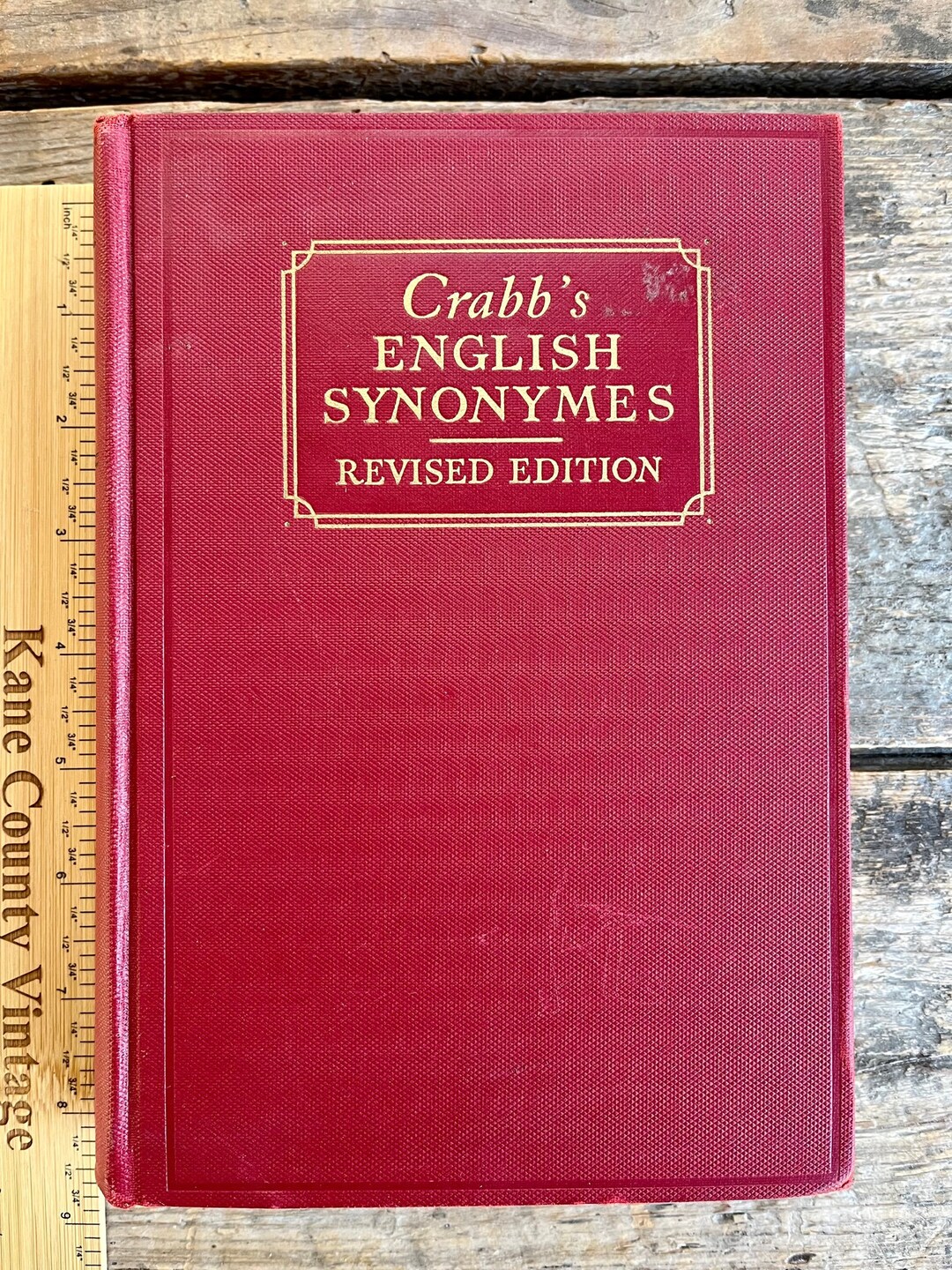 Beautiful and Useful Antique 1917 Reference Book crabb's English