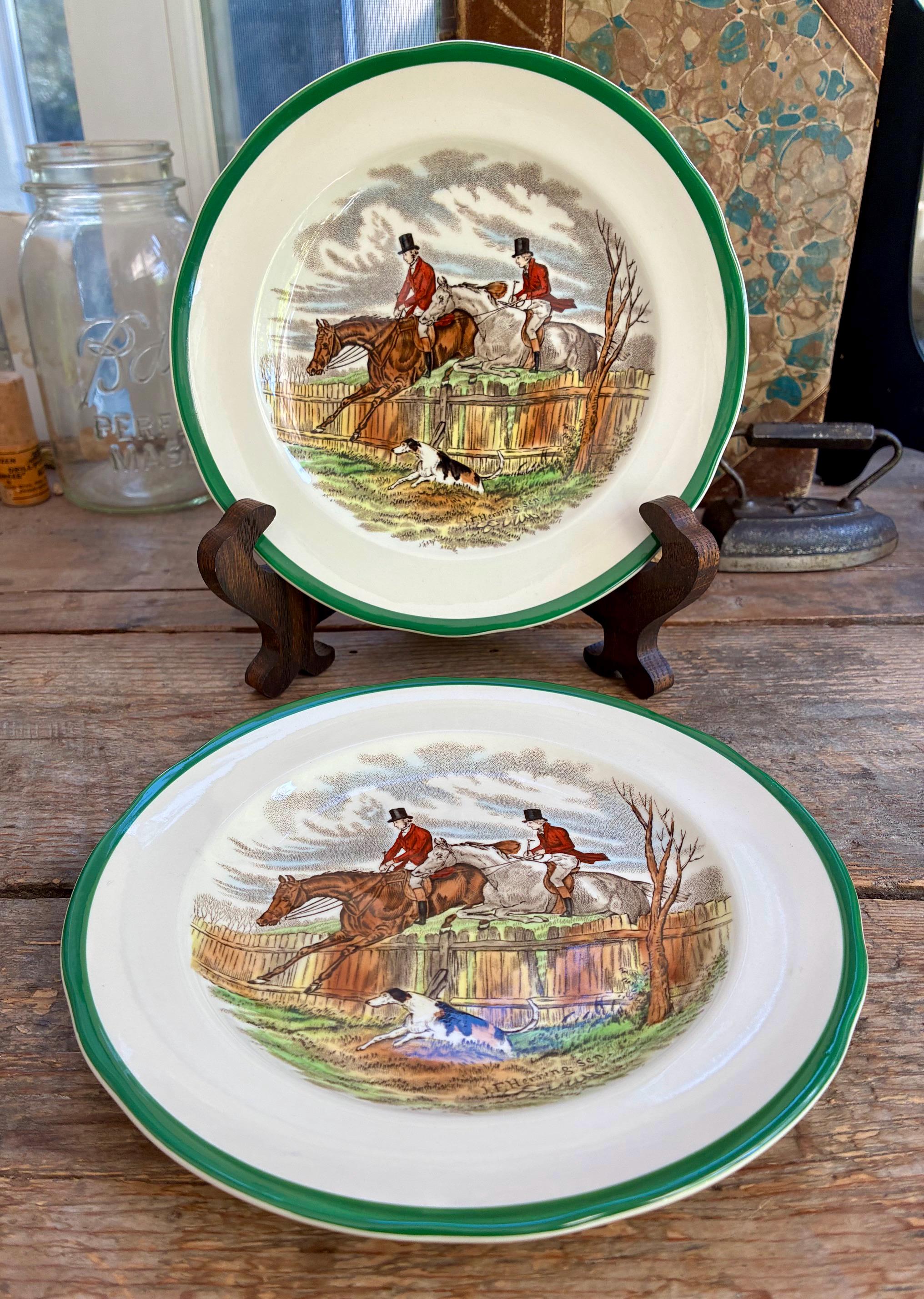 English Fox Hunt Dinnerware - Etsy
