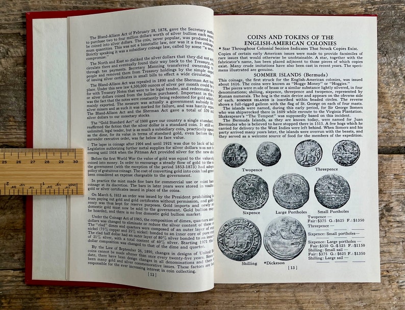 Vintage red book in ausgezeichnetem Zustand für Numismatiker A Guide Book of USA Coins 26th edition 1973 schöner Bezug, erschwinglich Bild 6