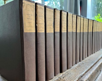 Hard-to-find COMPLETE 20 vol. set from 1901! "Universal Classics Library" Autograph Edition, M. Walter Dunne; nicely illustrated, very clean