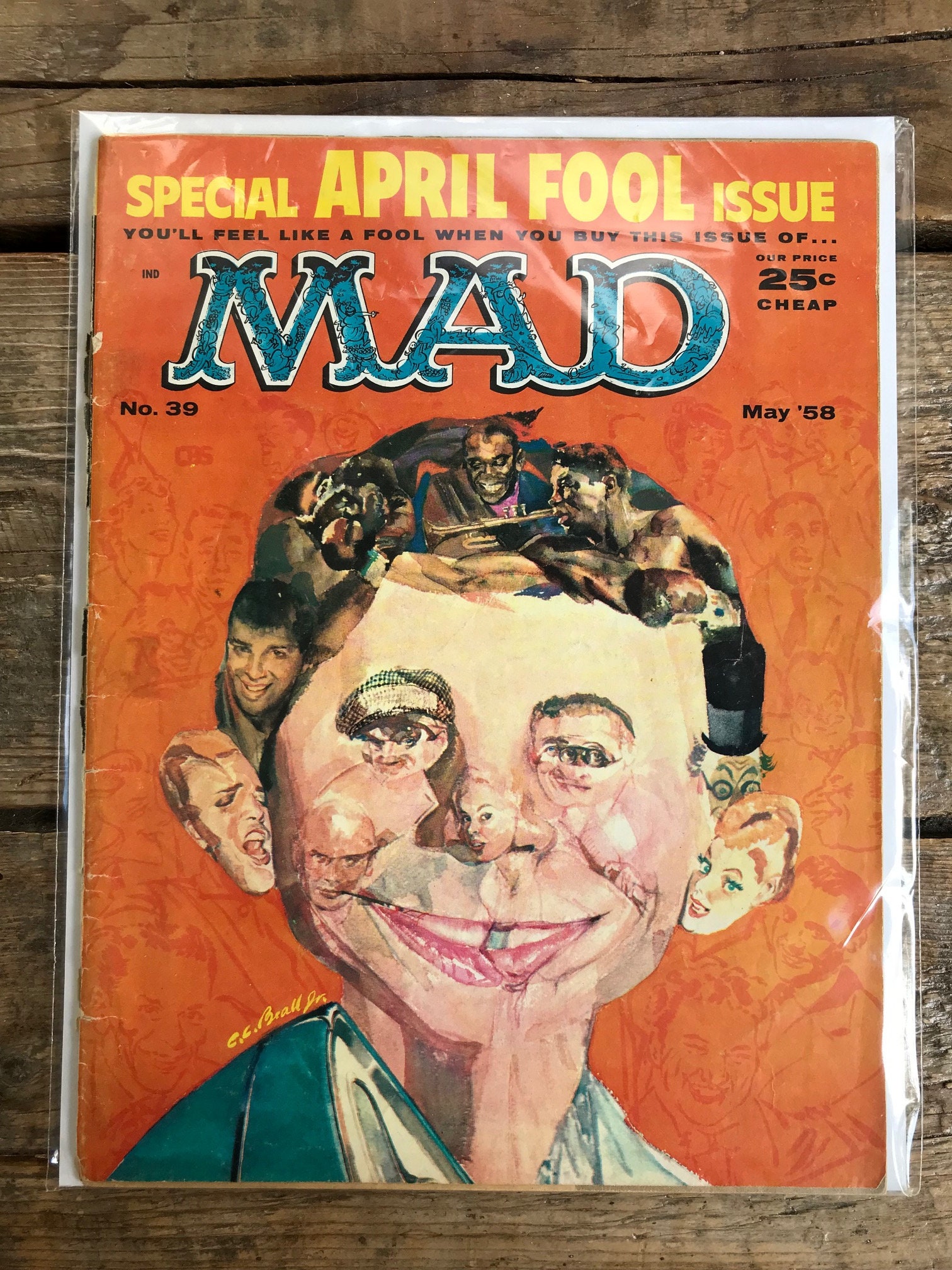 Vintage MAD Magazine Issue No. 39, May 1958 ('april Fool Vintage MAD Magazine Issue No. 39, May 1958 ('april Fool