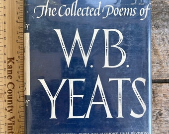Schöner Vintage (1962) "The Collected Poems of W. B. Yeats: Definitive Edition" im VG + Schutzumschlag; 8. Druck, letzte Überarbeitungen des Autors