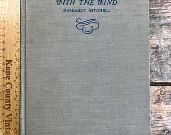 Vintage (März 1937) Original 1.Auflage 40ster Druck von "Vom Winde Verweht" von Margaret Mitchell; überdurchschnittlich günstiges Exemplar komplett