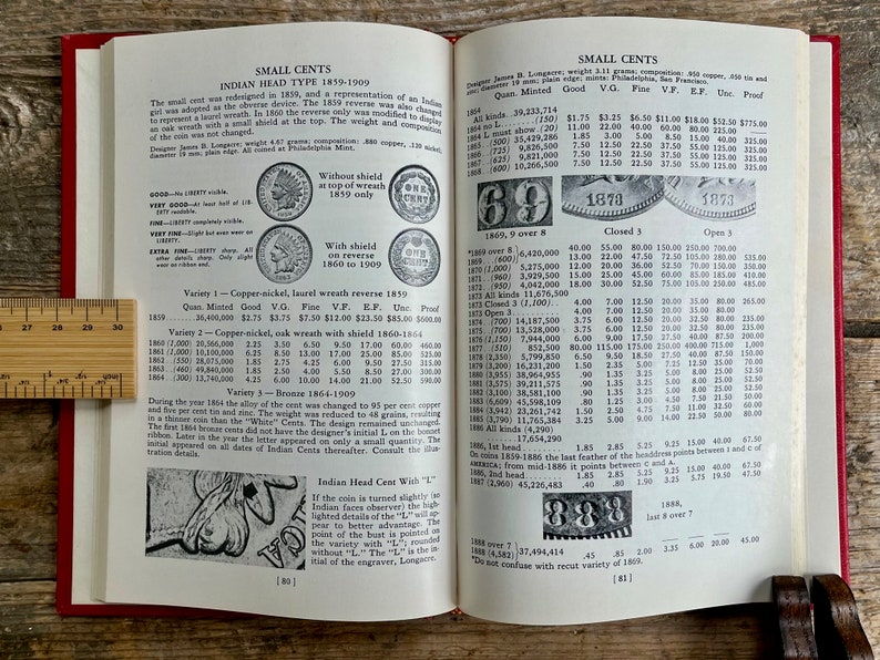Vintage red book in ausgezeichnetem Zustand für Numismatiker A Guide Book of USA Coins 26th edition 1973 schöner Bezug, erschwinglich Bild 10