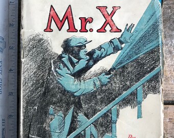 Escassa 1ª edição 1ª impressão (1933) "Young Mr. X" de Elizabeth Jordan, com sobrecapa; romance de mistério de assassinato; interior muito limpo; vintage