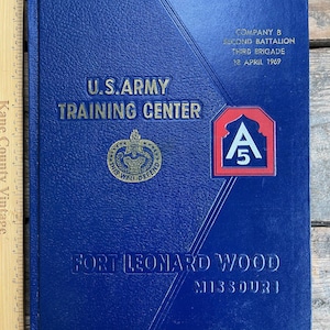 Anuario vintage de Fort Leonard Wood de 1969: importante centro de entrenamiento para ingenieros de combate del ejército de los EE. UU. durante Vietnam; 3.ª Brigada, 2.º Batallón
