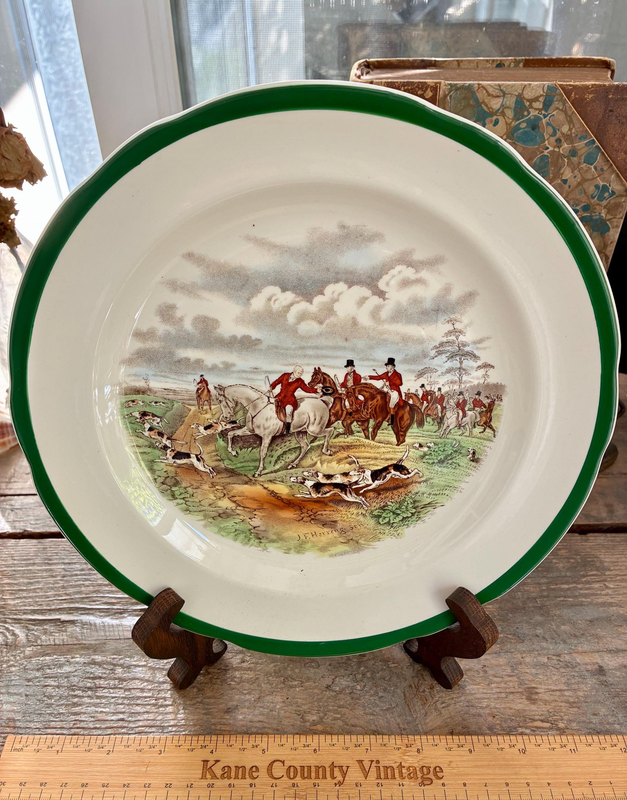 English Fox Hunt Dinnerware - Etsy