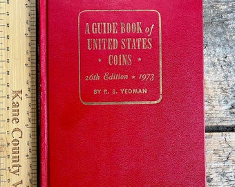 "Vintage ""red book"" in ausgezeichnetem Zustand für Numismatiker ""A Guide Book of USA Coins"" 26th edition 1973;" schöner Bezug, erschwinglich