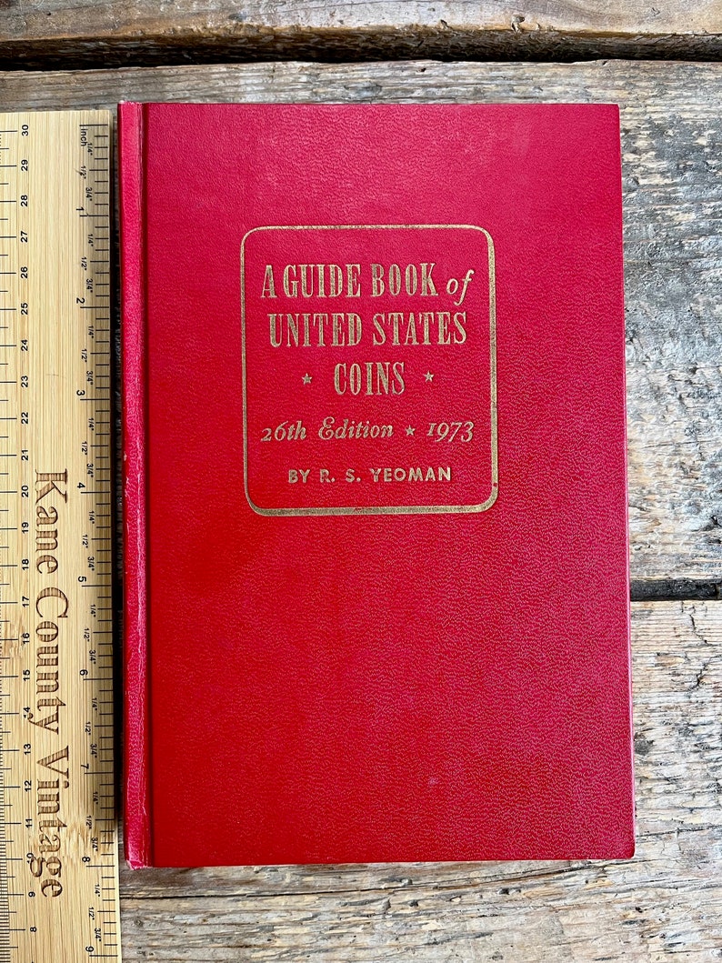 Vintage red book in ausgezeichnetem Zustand für Numismatiker A Guide Book of USA Coins 26th edition 1973 schöner Bezug, erschwinglich Bild 1