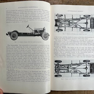 Perfect for antique car enthusiast! Vintage 1935 "Automotive Essentials" by Ray F. Kuns; automobile repair, engines, design, transmission