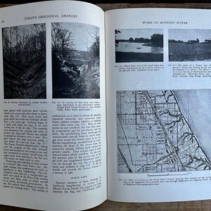 Ausgezeichnete Karten und Illustrationen - Jahrgang 1964 Nachdruck von "Geologie der Chicago Region" (1939) von J. Harlen Bretz; Steine, Mineralien, Karten