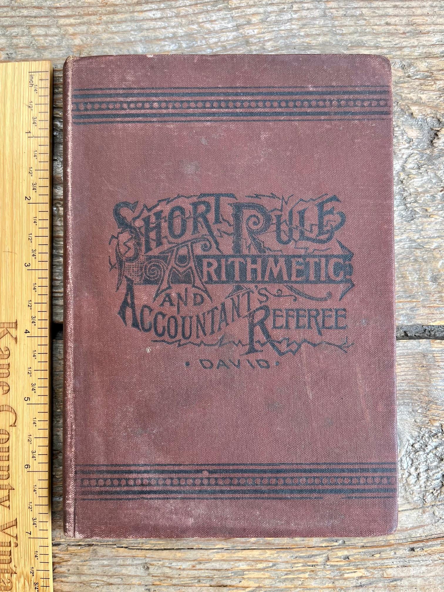 1903年発行のアンティーク数学・会計学書「The Short Rule Arithmetic