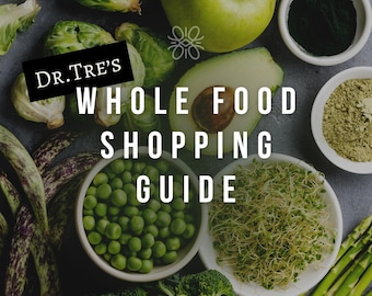 Whole Food Shopping Guide, Meal Planner, Grocery List | Digital Download