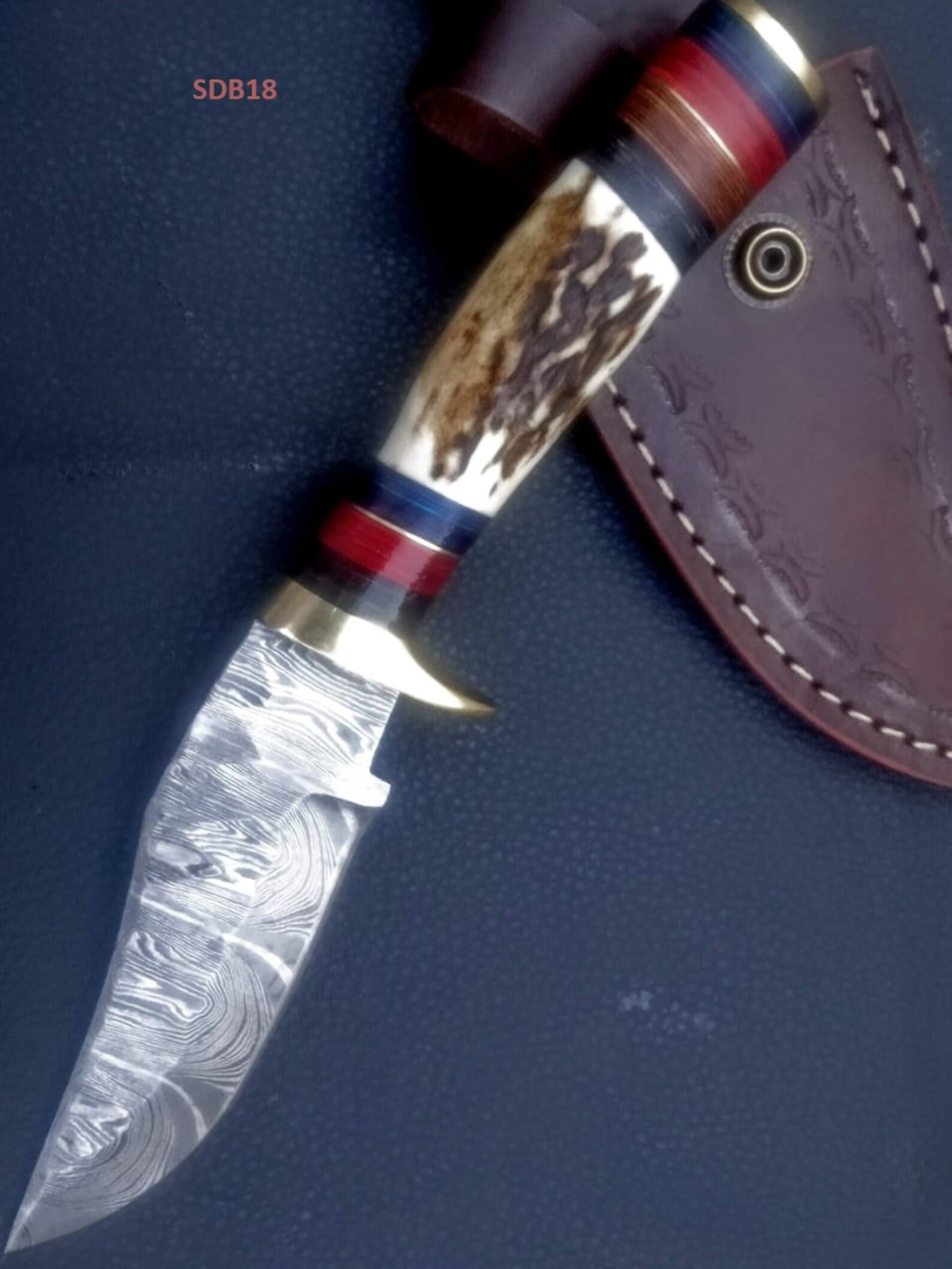 Premium Handmade Damascus Steel EDC Skinner Knife