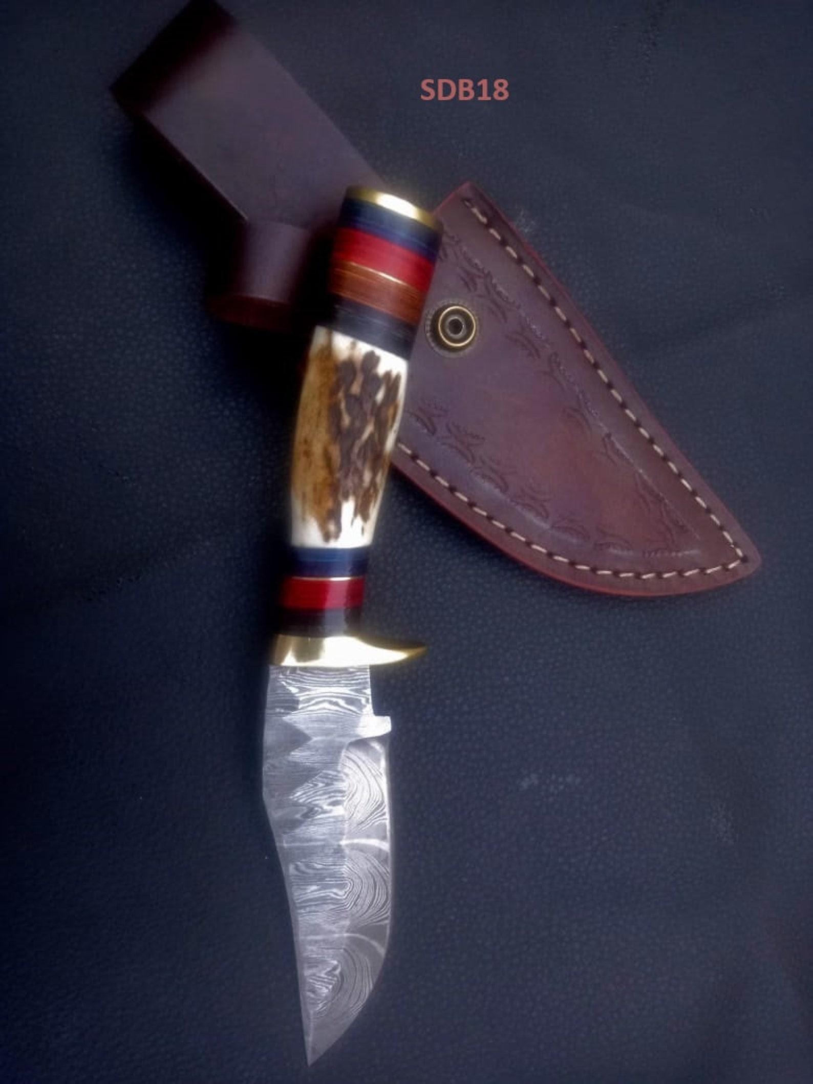 Premium Handmade Damascus Steel EDC Skinner Knife main image 1