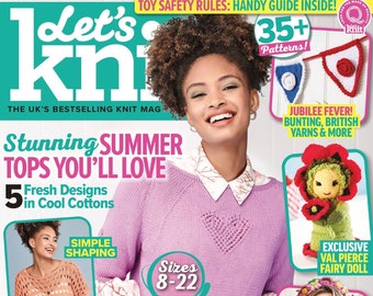 Let's Knit Issue 184 - June 2022 - PDF Digital Magazine - Knitting patterns for adults, children & home decor