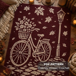 Balade d'automne - Modèle de crochet mosaïque superposée | Téléchargement PDF instantané