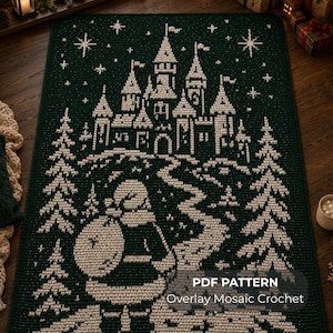 Santa's Castle - Overlay Mosaic Häkelanleitung | PDF Sofortdownload