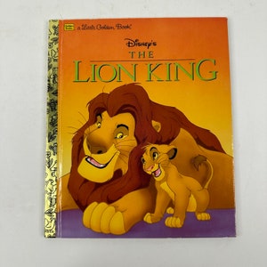 1997 Disney&#39;s The Lion King, Vintage Little Golden Book by Justine Korman, Bedtime Story, Children&#39;s Book