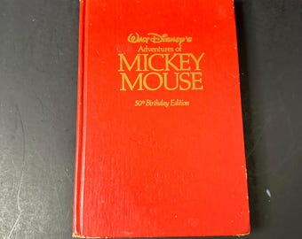洋書 Adventures of Mickey Mouse 50th Edition Vintage Book Walt Disney's Adventures of Mickey Mouse 50th