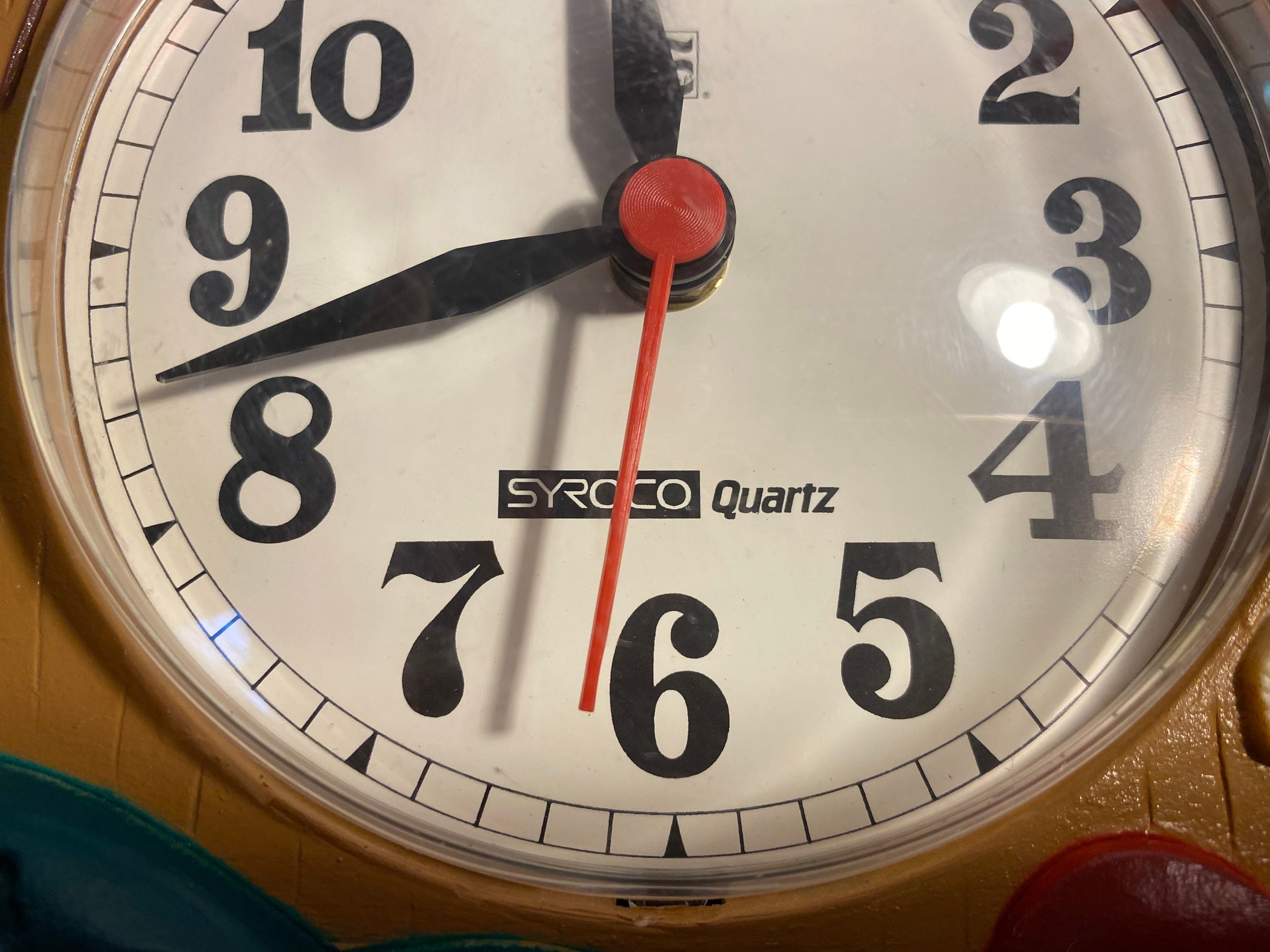 Vintage 1986 Burwood Syroco Clock #2831 Geese Welcome Hearts
