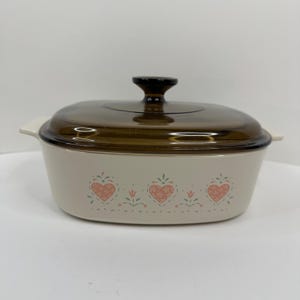 Vintage 1990s Forever Yours A-2-B, 2 Liter Covered Casserole Dish with Lid