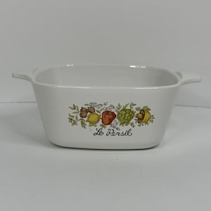 Vintage 1980s Corning Ware Spice of Life P-43-B Petite Pan Casserole Dish