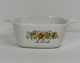 Vintage 1980s Corning Ware Spice of Life P-43-B Petite Pan Casserole Dish