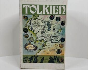 Vintage Sagan om ringen-trilogin JRR Tolkien Box Set Pocketbok Ballantine 1975