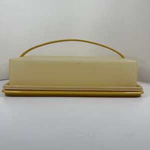 Tupperware Rectangular Fresh n Fancy Cake Taker Carrier 622,623,624 Harvest Gold