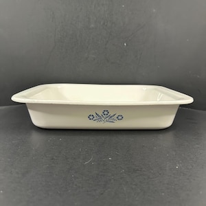 Corning Ware Blue Cornflower Roaster P-21 Roasting Pan Vintage 1972-1979