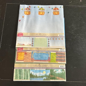 Miss Elizabeth Amusement Park, Construction Zone, Camping 12 x 12 plakboekpapier