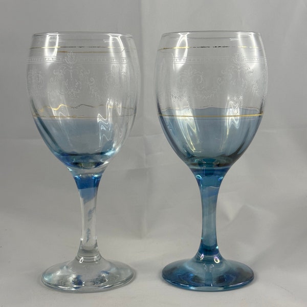 Gold Trim Italian Wine Glasses Etsy