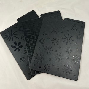 Veel van 3 Sizzix Stampin' Up! Boekdrukplaten voor reliëfdruk