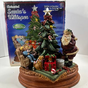 Gemmy Santa’s Whisper Christmas Tree Holiday Animated Musical Light Up