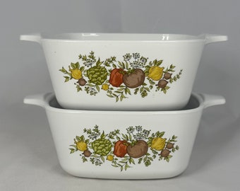 Lot of Vintage Corning Ware Spice of Life Petite Pan Casserole