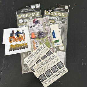 Konvolut Lacrosse Scrapbooking und Kartendesign Sticker #9