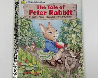 1993 The Tale of Peter Rabbit, Vintage Little Golden Book by Beatrix Potter, Bedtime Story, Children's Book