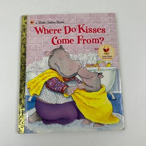 Vintage &#39;Where Do Kisses Come From?&#39; Little Golden Book