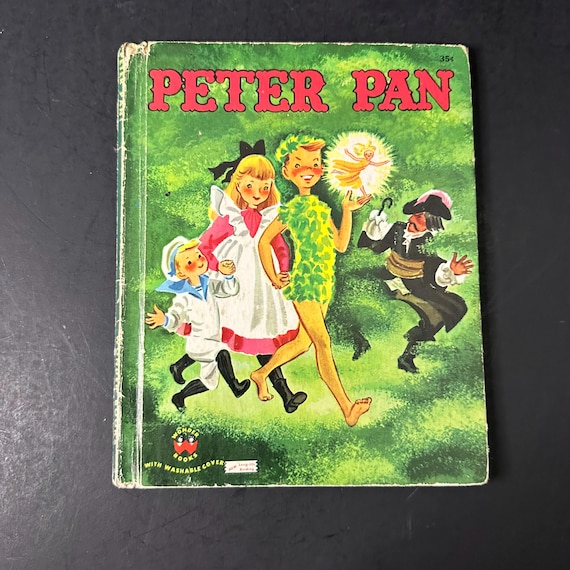 PETER PAN Vintage 1952 Children's Classic Illustrated Wonder