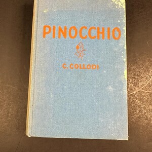 Pinocchio d'epoca degli anni '40 di C. Collodi illustrato da Helene Carter Grosset & Dunlup