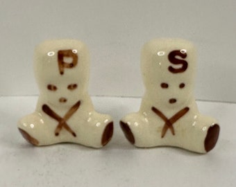 Vintage Hand Painted Sailor or Soldier Salt and Pepper Shakers