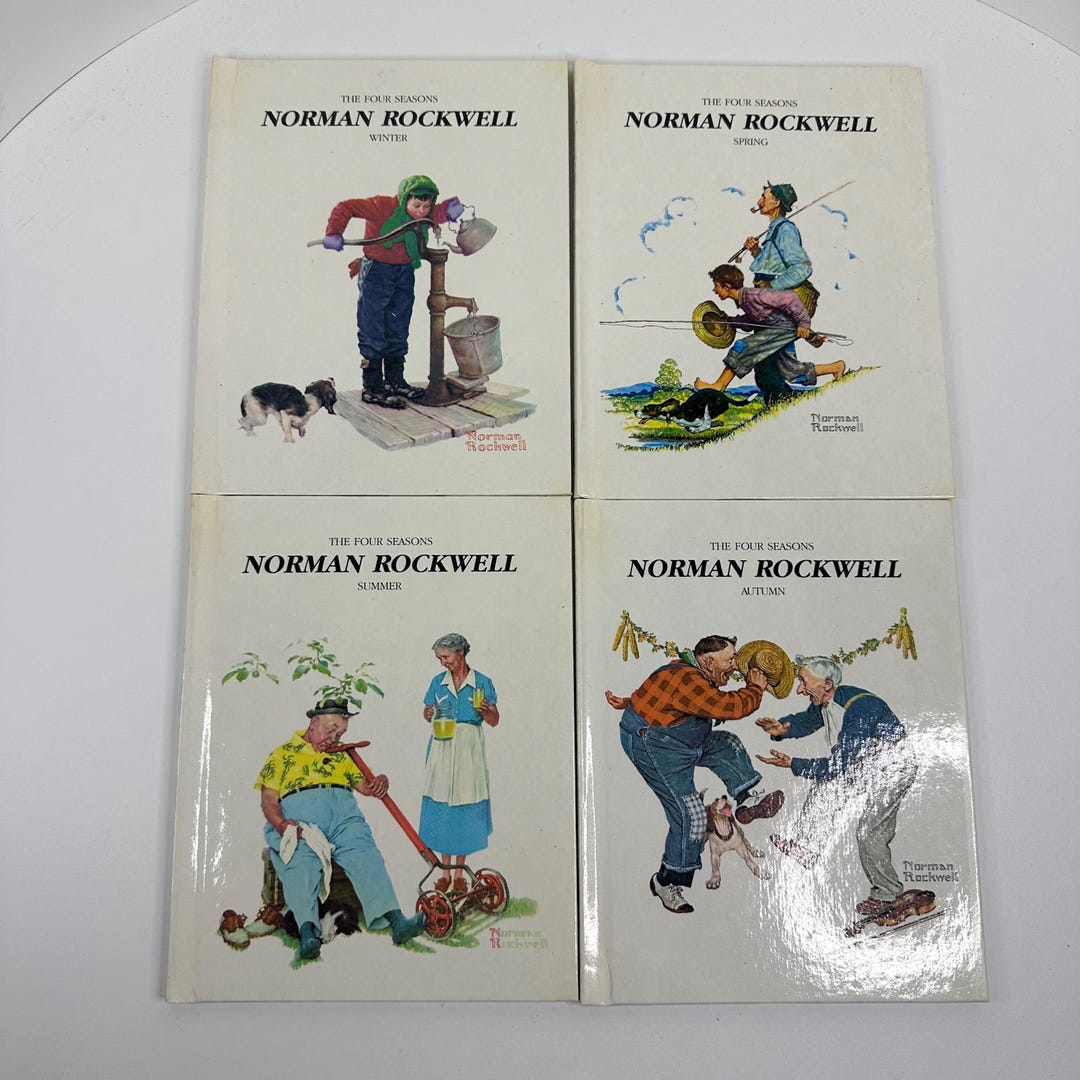 Norman Rockwell the Four Seasons, Boxed Set of 4, Winter