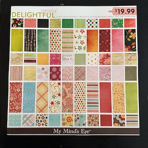 2009 My Mind's Eye Simply Delightful 12x12 Designerpapier 120 Blatt