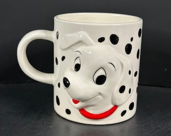 Vintage The Walt Disney Company 101 Dalmatians 3D Coffee Mug, Japan
