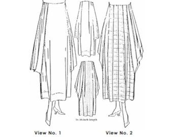 Past Patterns 7947 Download - Late 1900s Ladies Two-Piece Skirt Pattern | Waist 22 |McCalls reproduction 00s 1910s 10s | A0 A4 8.5x11 PDFs