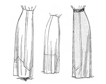 Past Patterns 5239 Download Edwardian Five Gored Skirt Sewing